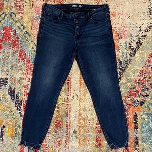 Old navy high waisted dark wash jeans